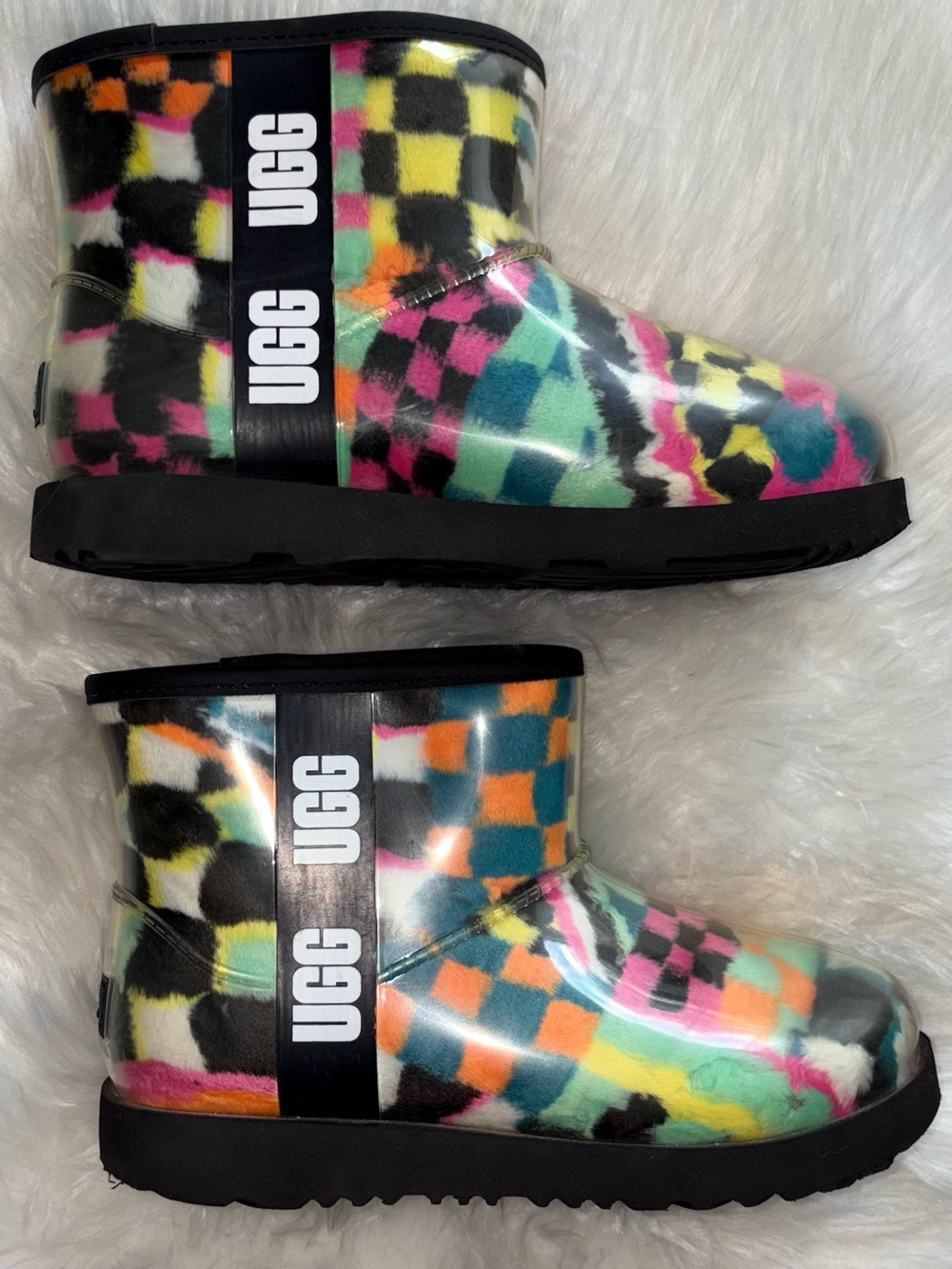 UGG Kids Classic Clear Mini Check Boot